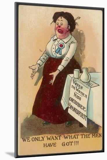 Suffragette Mocked-null-Mounted Art Print