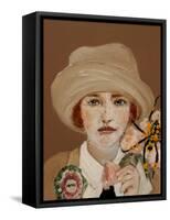 Suffragette with Golden Orb, 2017, Close Up-Susan Adams-Framed Stretched Canvas