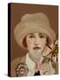 Suffragette with Golden Orb, 2017, Close Up-Susan Adams-Stretched Canvas