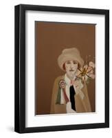 Suffragette with Golden Orb, 2017-Susan Adams-Framed Giclee Print