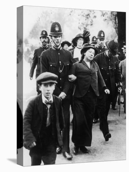 Suffragettes Being Arrested Near Buckingham Palace-null-Stretched Canvas