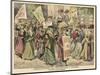 Suffragettes Celebrate the Release of Edith New and Mary Leigh from Holloway-null-Mounted Art Print