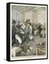 Suffragettes Force-Fed in Prison-Achille Beltrame-Framed Stretched Canvas