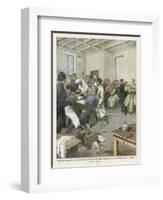 Suffragettes Force-Fed in Prison-Achille Beltrame-Framed Art Print