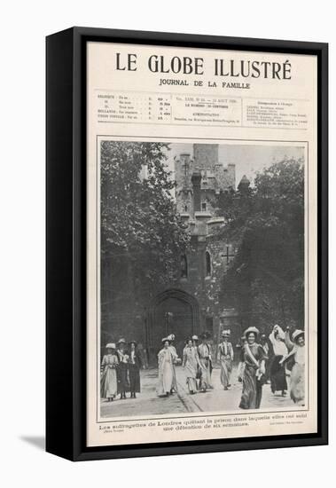 Suffragettes Jailed for Six Weeks for Disturbing the Peace of Parliament Square-null-Framed Stretched Canvas