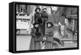 Suffragettes Sport a Replica of the Liberty Bell-null-Framed Stretched Canvas