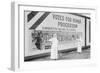 Suffragettes Uses Long Brushes To Post a Billboard Announcing a "Votes" For Women" Parade-null-Framed Art Print