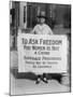 Suffragist Protests Criminal Arrests of National Woman's Party Members, 1910s-null-Mounted Photo