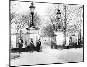 Suffragists Picketing (White House, January 1917) Art Poster Print-null-Mounted Poster