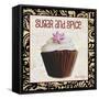 Sugar and Spice Chocolat Cupcake-Megan Aroon Duncanson-Framed Stretched Canvas