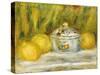 Sugar Bowl and Lemons, 1915-Pierre-Auguste Renoir-Stretched Canvas