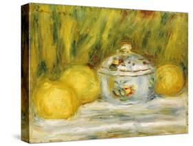 Sugar Bowl and Lemons, 1915-Pierre-Auguste Renoir-Stretched Canvas