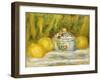 Sugar Bowl and Lemons, 1915-Pierre-Auguste Renoir-Framed Giclee Print