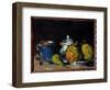 Sugar Bowl, Blue Cup and Pears Painting by Paul Cezanne (1839-1906) 1866 Aix En Provence. Granet Mu-Paul Cezanne-Framed Giclee Print