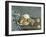 Sugar Bowl, Pears and Carpet-Paul Cézanne-Framed Giclee Print