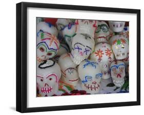 Sugar Candy Skulls, Day of the Dead, Patzcuaro, Michoacan State, Mexico, North America-Wendy Connett-Framed Photographic Print