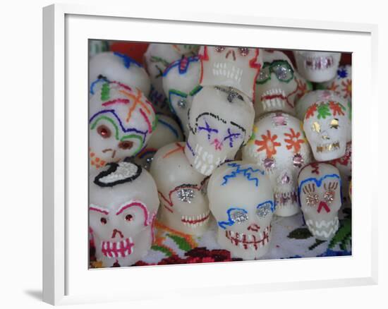 Sugar Candy Skulls, Day of the Dead, Patzcuaro, Michoacan State, Mexico, North America-Wendy Connett-Framed Photographic Print