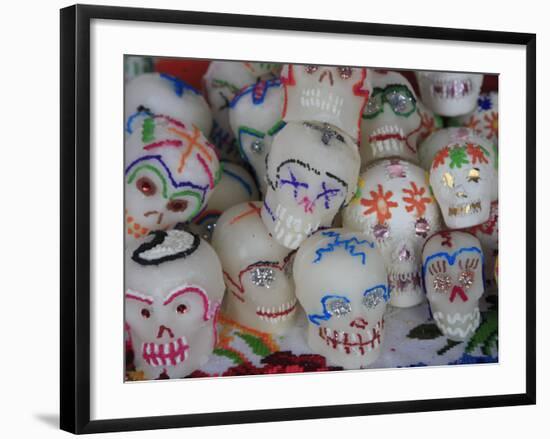 Sugar Candy Skulls, Day of the Dead, Patzcuaro, Michoacan State, Mexico, North America-Wendy Connett-Framed Photographic Print