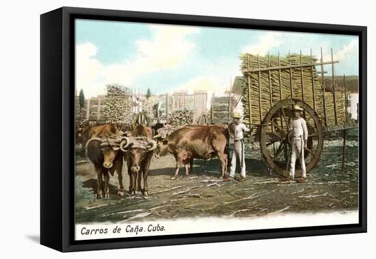 Sugar Cane Cart, Cuba-null-Framed Stretched Canvas