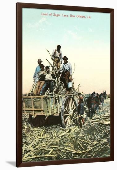 Sugar Cane Harvest, New Orleans-null-Framed Art Print