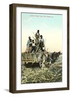 Sugar Cane Harvest, New Orleans-null-Framed Art Print