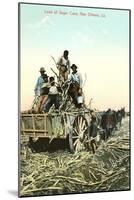 Sugar Cane Harvest, New Orleans-null-Mounted Art Print