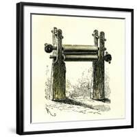 Sugar Cane Mill Peru 1869-null-Framed Premium Giclee Print