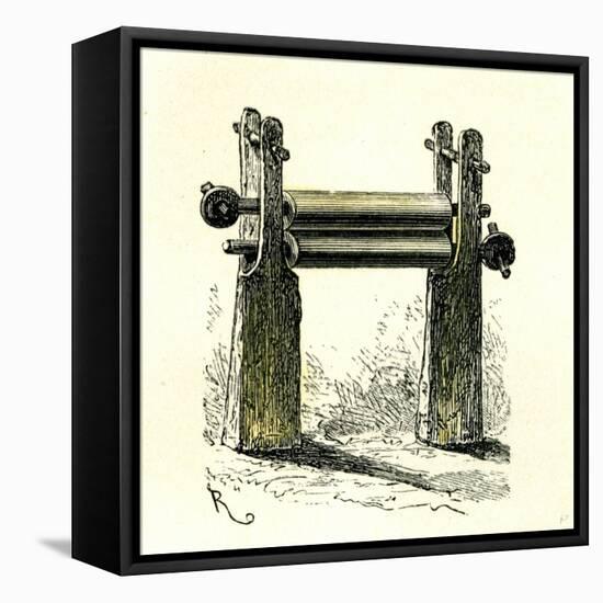 Sugar Cane Mill Peru 1869-null-Framed Stretched Canvas