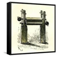 Sugar Cane Mill Peru 1869-null-Framed Stretched Canvas