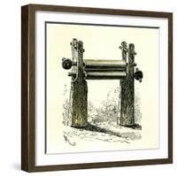 Sugar Cane Mill Peru 1869-null-Framed Giclee Print