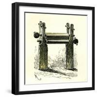 Sugar Cane Mill Peru 1869-null-Framed Giclee Print