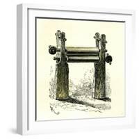 Sugar Cane Mill Peru 1869-null-Framed Giclee Print