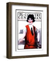 "Sugar Cube for Her Horse," Country Gentleman Cover, August 9, 1924-Katherine R. Wireman-Framed Giclee Print