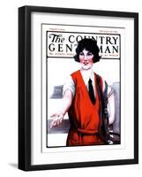 "Sugar Cube for Her Horse," Country Gentleman Cover, August 9, 1924-Katherine R. Wireman-Framed Giclee Print