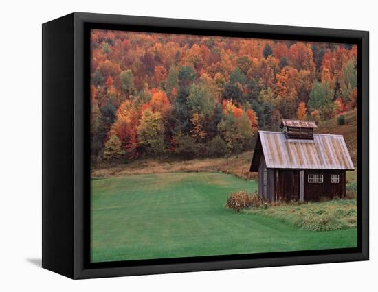 Sugar House on a Vermont Farm, USA-Charles Sleicher-Framed Stretched Canvas