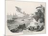 Sugar in Barrels Is Loaded in the West Indies for Export to Europe-null-Mounted Art Print