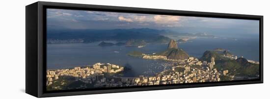 Sugar Loaf and Rio de Janeiro, Brazil-Michele Falzone-Framed Stretched Canvas