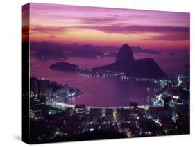 Sugar Loaf Mountain, Guanabara Bay, Rio de Janeiro, Brazil-null-Stretched Canvas