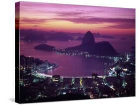 Sugar Loaf Mountain, Guanabara Bay, Rio de Janeiro, Brazil-null-Stretched Canvas