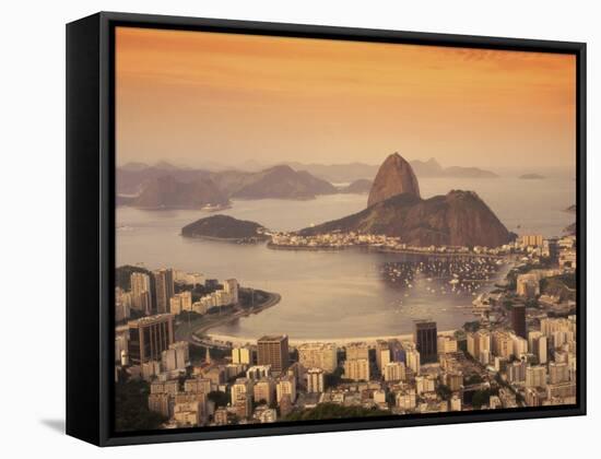 Sugar Loaf Mountain, Guanabara Bay, Rio de Janeiro, Brazil-null-Framed Stretched Canvas