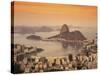 Sugar Loaf Mountain, Guanabara Bay, Rio de Janeiro, Brazil-null-Stretched Canvas