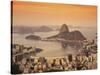 Sugar Loaf Mountain, Guanabara Bay, Rio de Janeiro, Brazil-null-Stretched Canvas