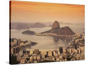 Sugar Loaf Mountain, Guanabara Bay, Rio de Janeiro, Brazil-null-Stretched Canvas