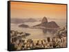 Sugar Loaf Mountain, Guanabara Bay, Rio de Janeiro, Brazil-null-Framed Stretched Canvas