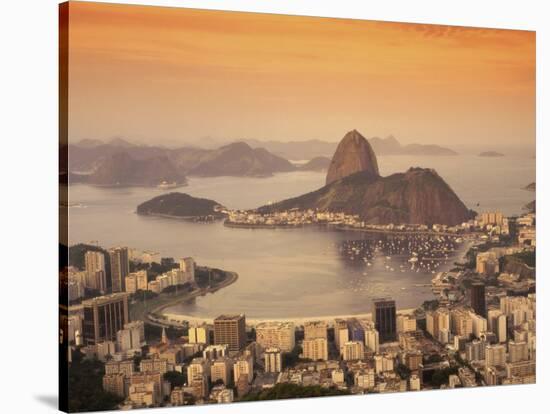 Sugar Loaf Mountain, Guanabara Bay, Rio de Janeiro, Brazil-null-Stretched Canvas