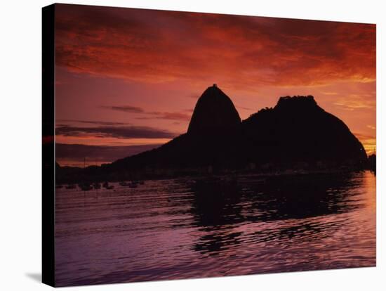 Sugar Loaf Mountain, Guanabara Bay, Rio de Janeiro, Brazil-null-Stretched Canvas