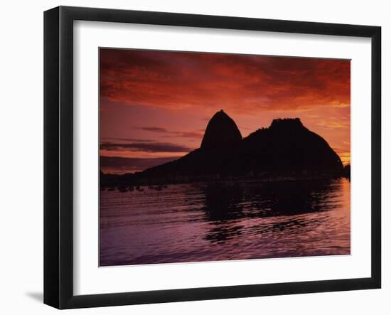 Sugar Loaf Mountain, Guanabara Bay, Rio de Janeiro, Brazil-null-Framed Premium Photographic Print