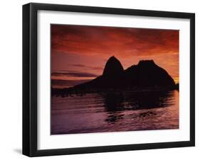 Sugar Loaf Mountain, Guanabara Bay, Rio de Janeiro, Brazil-null-Framed Premium Photographic Print