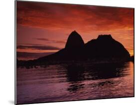 Sugar Loaf Mountain, Guanabara Bay, Rio de Janeiro, Brazil-null-Mounted Premium Photographic Print