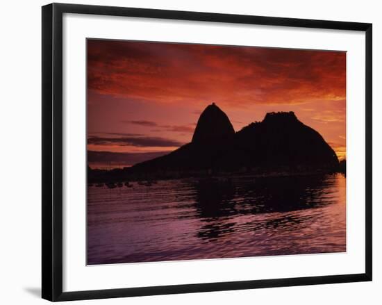 Sugar Loaf Mountain, Guanabara Bay, Rio de Janeiro, Brazil-null-Framed Photographic Print
